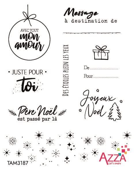 Rubinstempel 'Mots étiquettes de Noël’ 🇫🇷