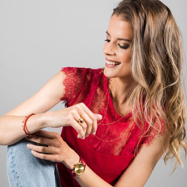 Armband Roter Achat – Bild 2