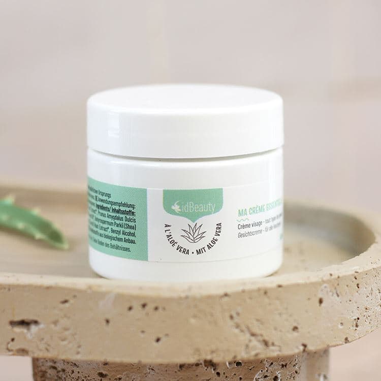 Essentielle Gesichtscreme mit Bio Aloe Vera – Bild 3