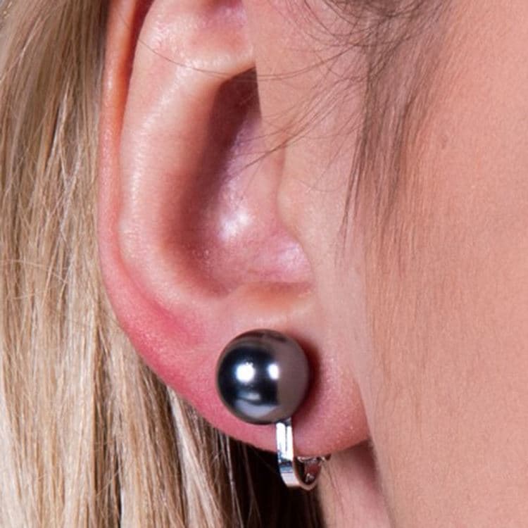 Boucles clips HORTENSE NOIR – Bild 2