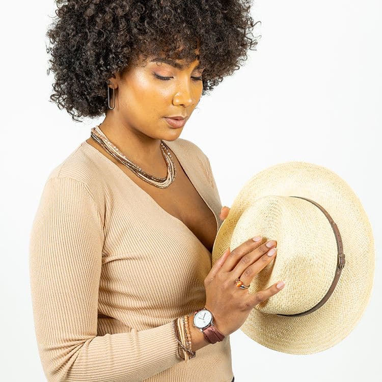 Bracelet rangs beiges – Bild 2