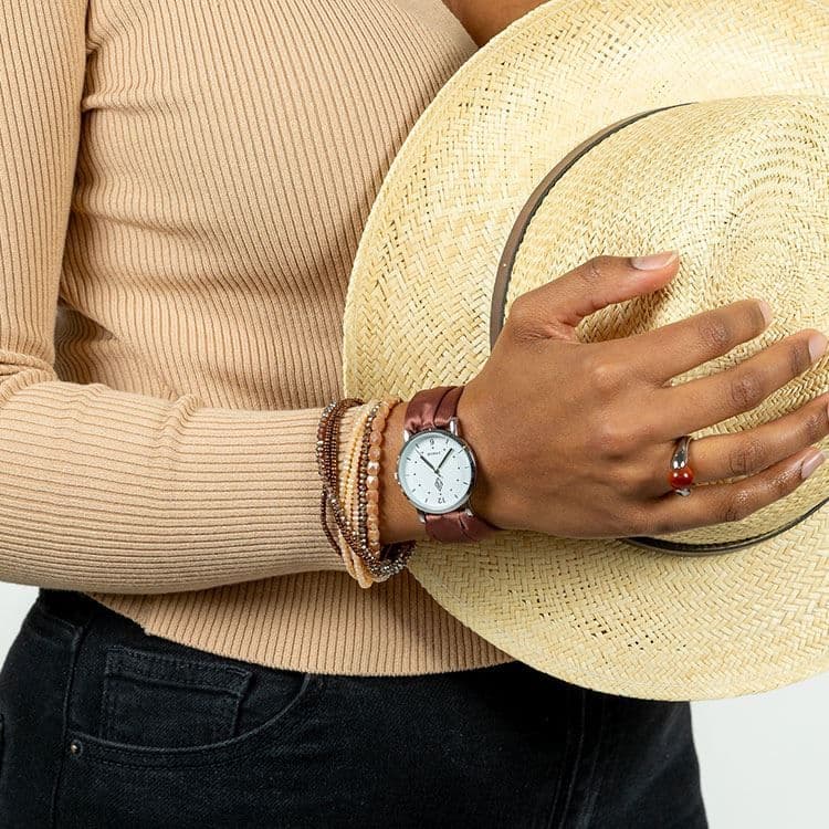 Bracelet rangs beiges