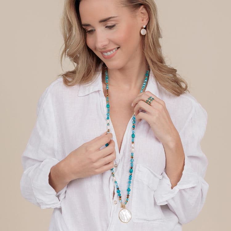 Sautoir EDEN bleu – Bild 2