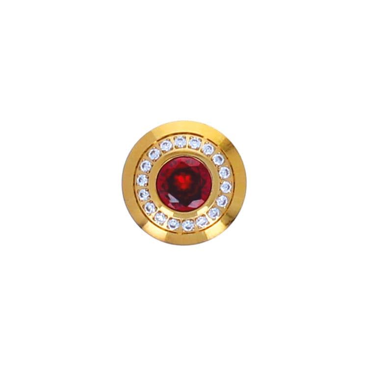 Bouton à visser cristal rouge Do – Bild 2