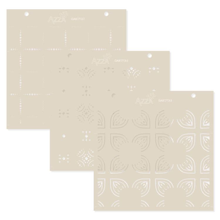 Lagenschablonen 15x15 ‘Künstlerische Symbole’