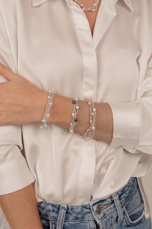 Bracelet AMANDINE BLANC – Bild 3
