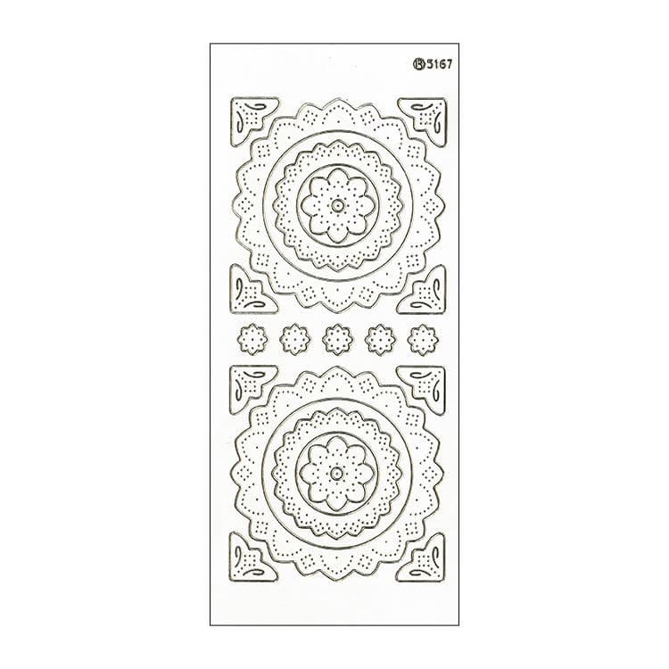 Konturenaufkleber ‘Künstlerische Symbole’