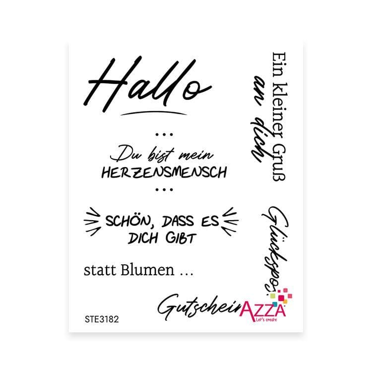 Rubinstempel 'Blumenarrangement'