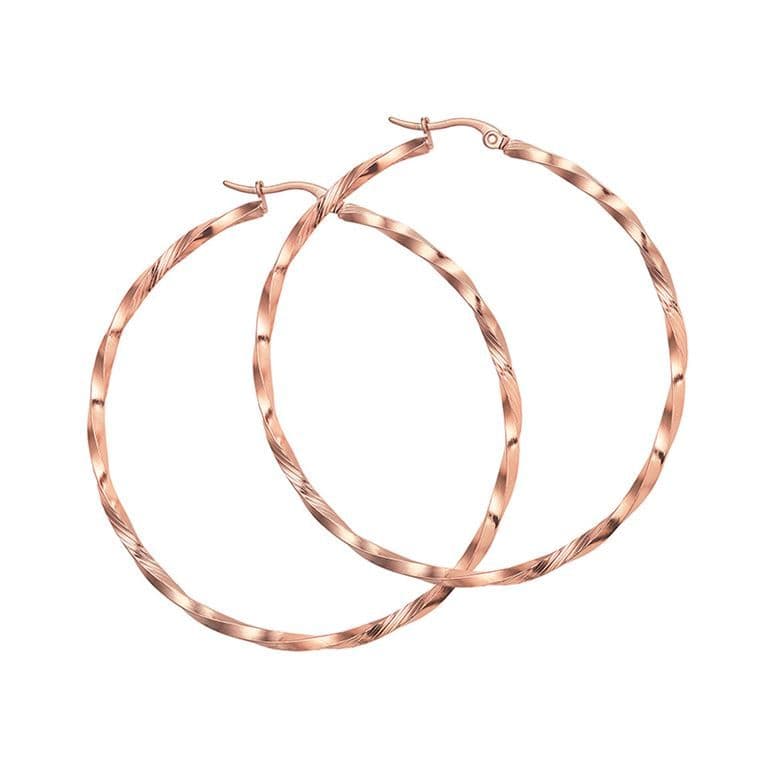 Boucles d'oreilles Ronda rose (L)