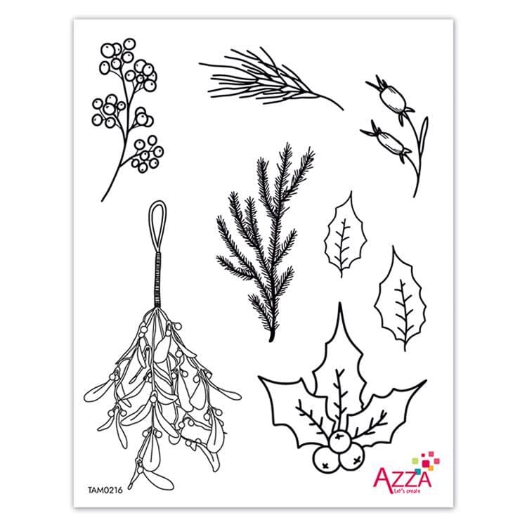 Diamantstempel 'Festliche Bäume'