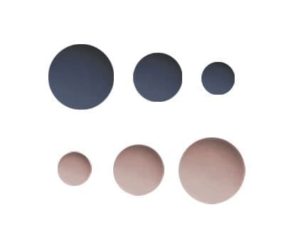 Matte Harzperlen ‘Zimt - Imperial Blau’