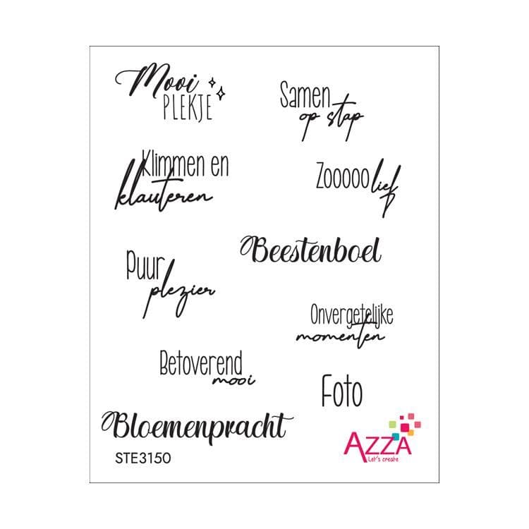 Rubinstempel 'Worte Niederländisch'