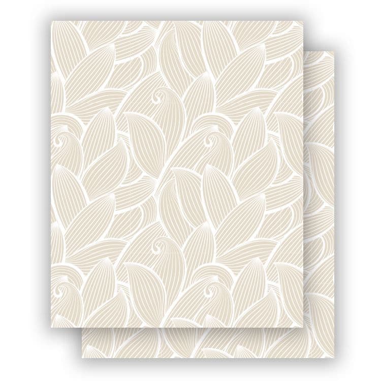 Leporello-Cover ‘Blumiges Beige’