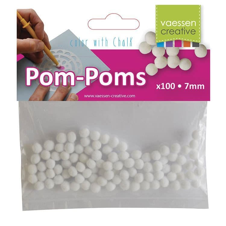 Pompons x 100 - 7mm