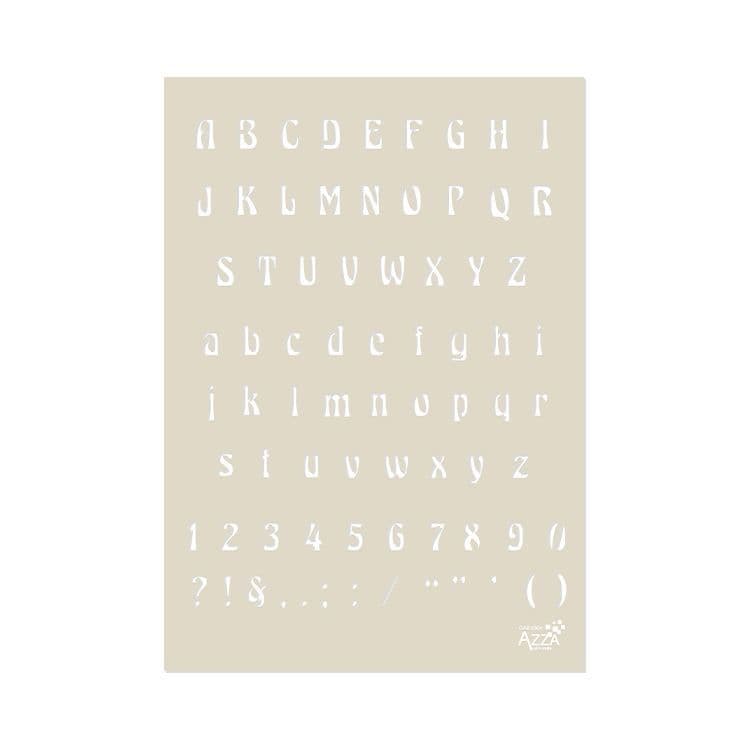 Buchstabenschablone 'Margaux' (A4)