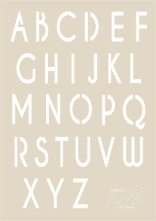 Dekorschablone ‘Buchstaben’ (1 Stk.)