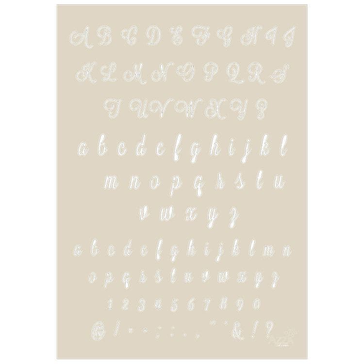 Buchstabenschablone 'Cécile' (A4)