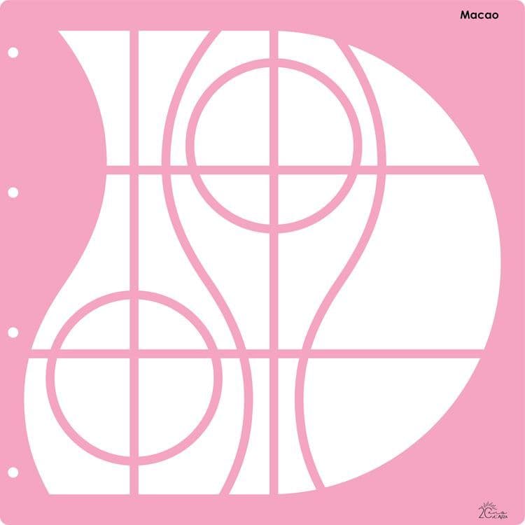 Fotoschablone Kollektor 'Macao' (30x30 cm)