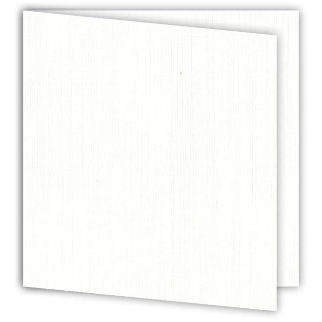 Kartenset 15x15 'Weiß' (6 Stk.)