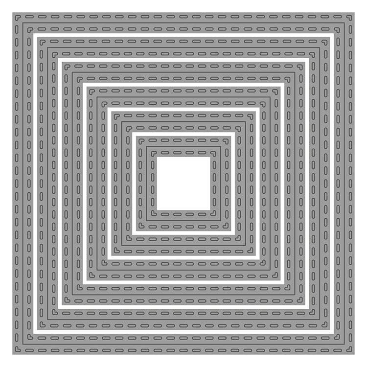 Stanzformen 'Konzentrische Rahmen mit Naht'