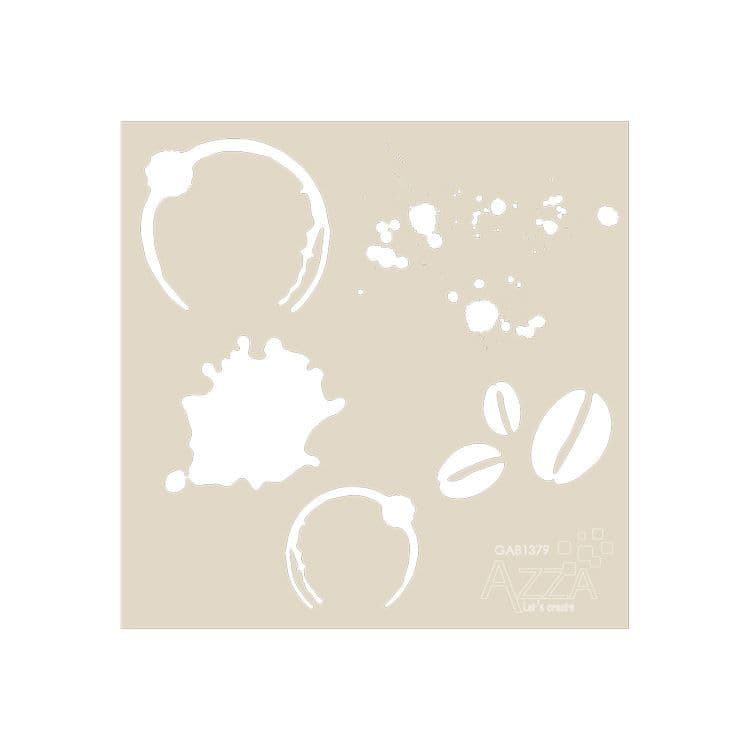 Dekorschablone ‘Kaffeemomente’ (1 Stk. - 10x10cm)