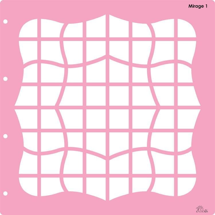 Fotoschablone Kollektor 'Mirage 1' (30x30 cm)