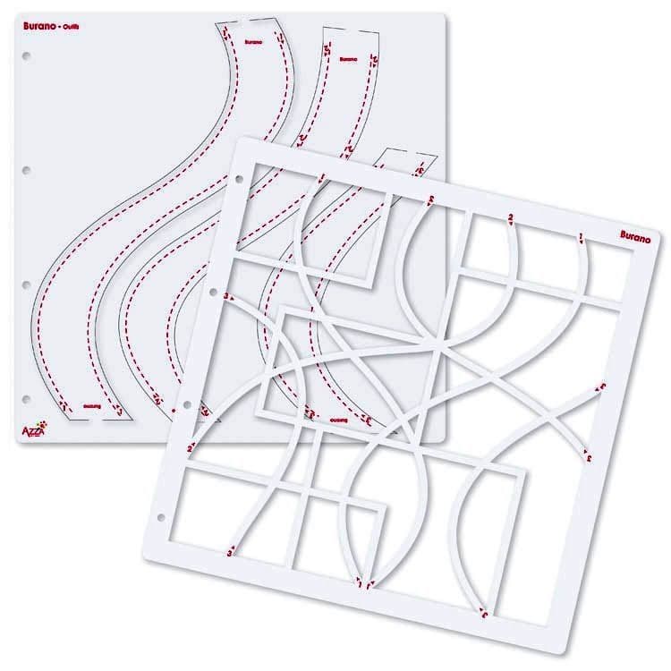 Gemischte Fotoschablonen 'Burano' (30x30cm)