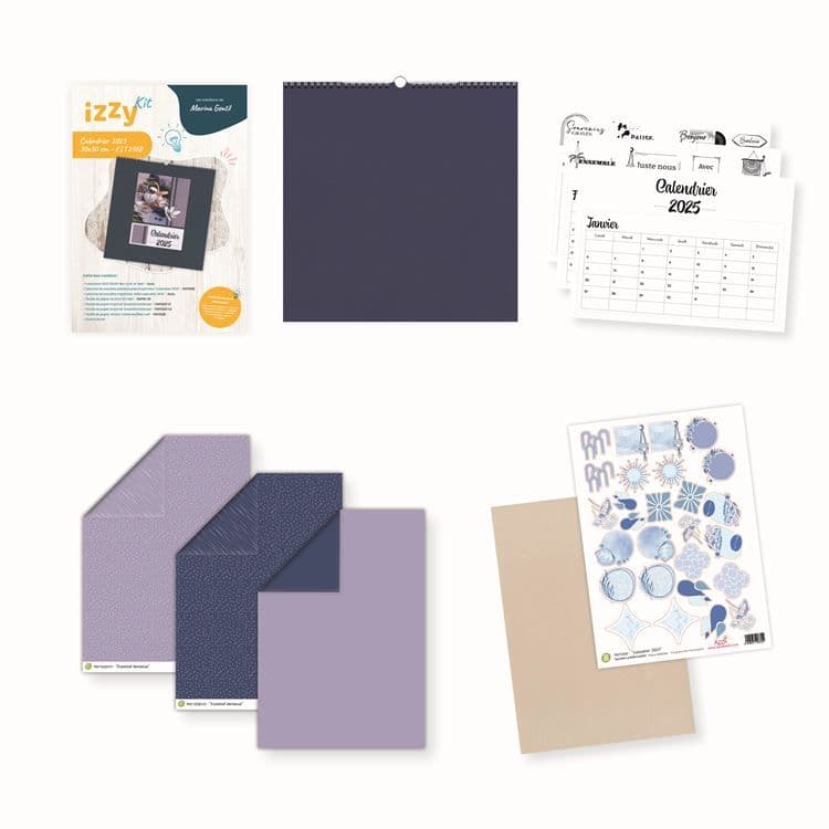 Izzy Kit 'Kalender 30x30 cm - 2025' 🇫🇷