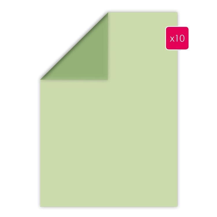 Duopapier A4 'Seerose - Apfelgrün' (10 Stk.)