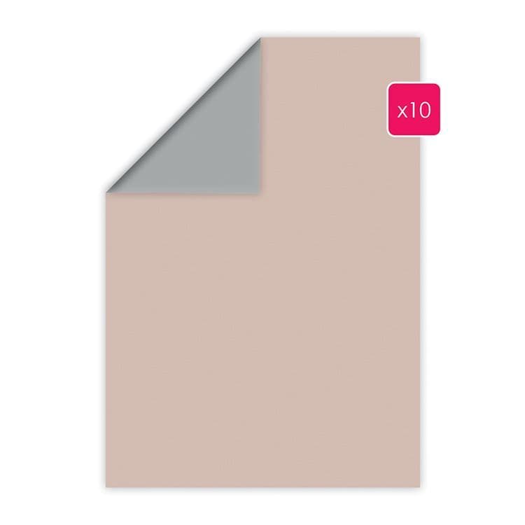 Duopapier A4 'Muskat - Stahl' (10 Stk.)