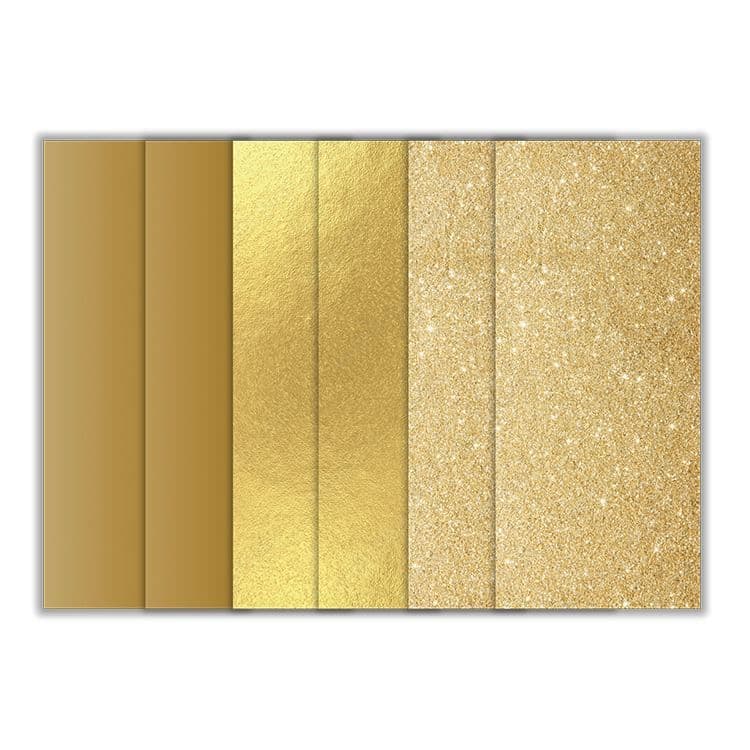 Selbstklebende Vinylfolien 'Gold' (6 Stk.)
