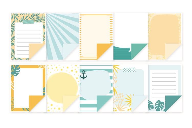 Merkzettel Karten 'Reise' (75x100 mm) – Bild 2