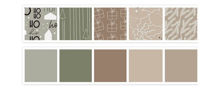 Designerpapierblock A4 'Festliche Bäume' – Bild 2