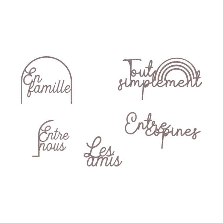 Matrices de découpe 'Mots Arcades' 🇫🇷