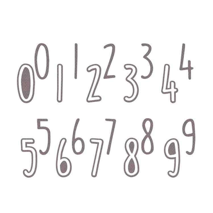 Stanzformen ‘Titel Zahlen’