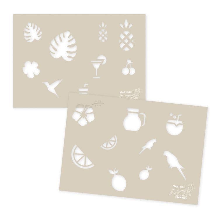 Dekorschablonen 'Sommerduft' (2 Stk.)