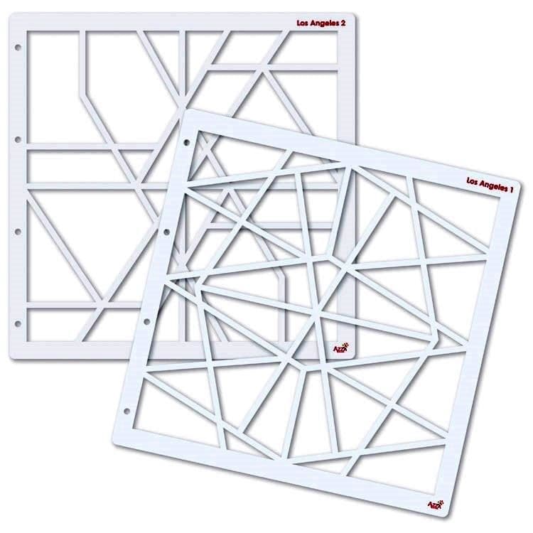 Fotoschablonen 'Los Angeles' (30x30 cm)