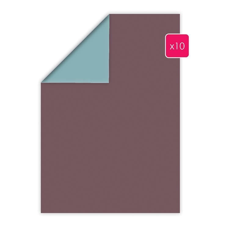 Duopapier A4 'Orchidee - Petunie' (10 Stk.)