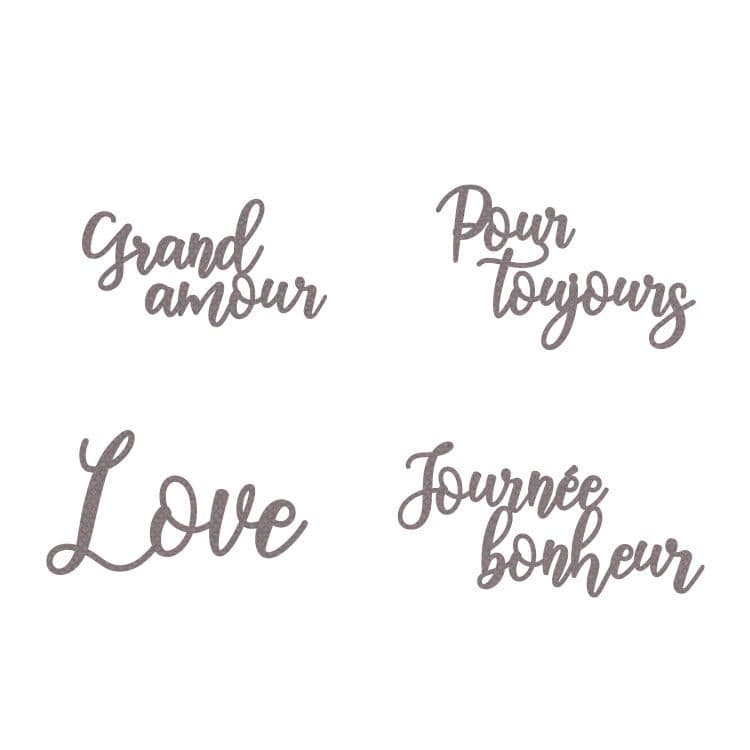 Matrices de découpe 'Mots pour toujours'